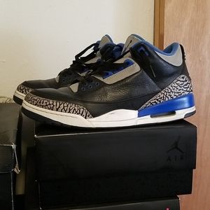 Mens Jordan 3 Sport Blue Size 13